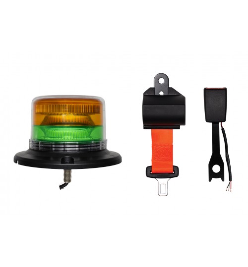 Dual Coloured LED Beacon with Seat Belt Kit SA124